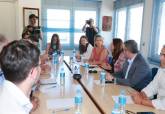 Encuentro de trabajo de la alcaldesa y autoridades regionales y europeas con Federaci�n de Cofrad�as de Pescadores de la Regi�n de Murcia